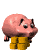 gif of pig throwing coins
